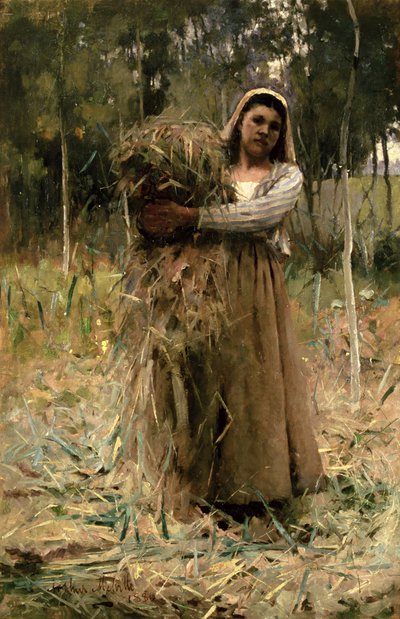 Bondepiken (The Fagot Collector) 1880 av Arthur Melville