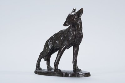 Alert Coyote (bronse) av Arthur Putnam