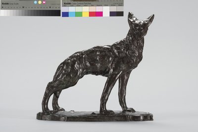 Alert Coyote (bronse) av Arthur Putnam
