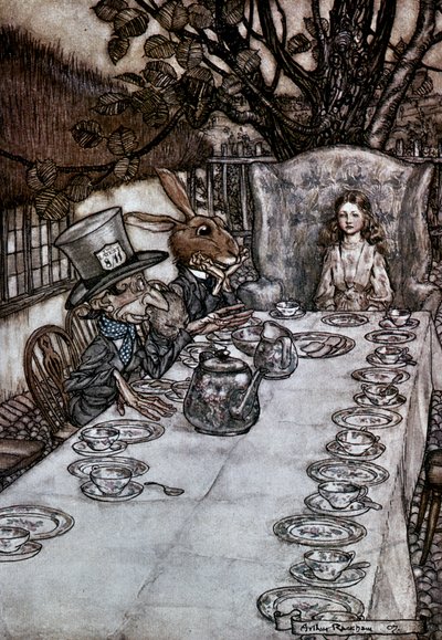 Alice i Eventyrland, 1917 av Arthur Rackham