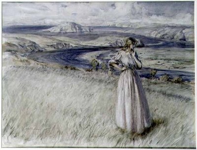 Bigbury Bay, Devon av Arthur Rackham