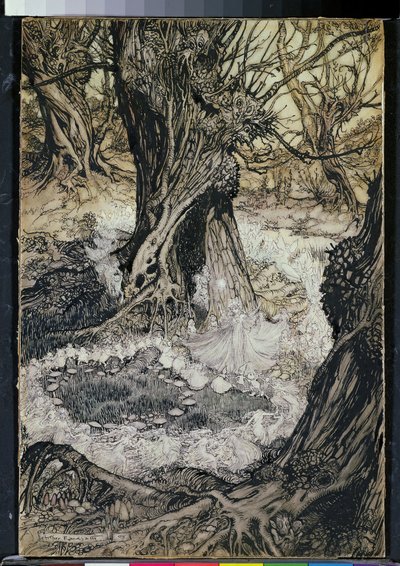 Kom, nå en Roundel, 1908 av Arthur Rackham