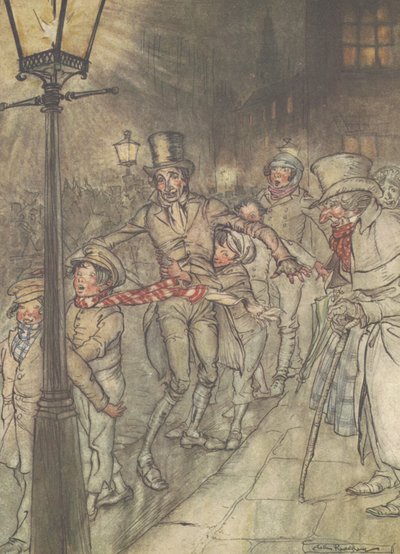 "Ned en skli på Cornhill" av Arthur Rackham