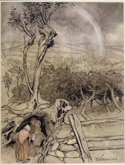 Nøyaktig der regnbuen slutter av Arthur Rackham