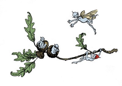 Illustrasjon av Arthur RACKHAM (1867-1939) for Drømmen om en sommernatt av William SHAKESPEARE av Arthur Rackham