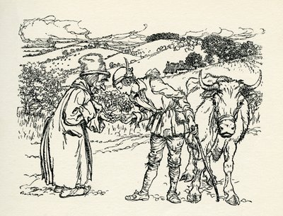 Jack og bønnestengelen av Arthur Rackham