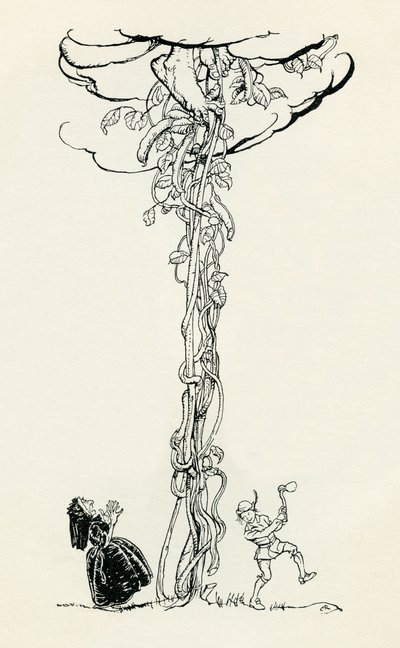 Jack og bønnestengelen av Arthur Rackham