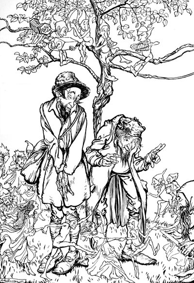 Lillebror og Lillesøster, 1917, 1923 av Arthur Rackham