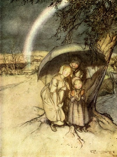 Regn, regn gå til Spania av Arthur Rackham