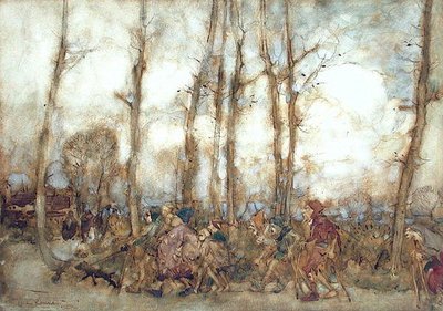 Tiggerne kommer til byen av Arthur Rackham