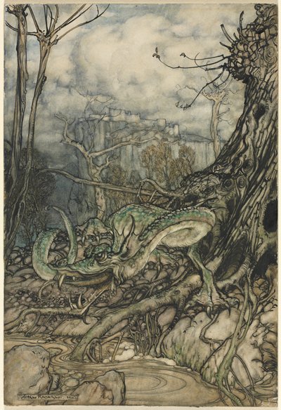 Den grønne dragen av Arthur Rackham