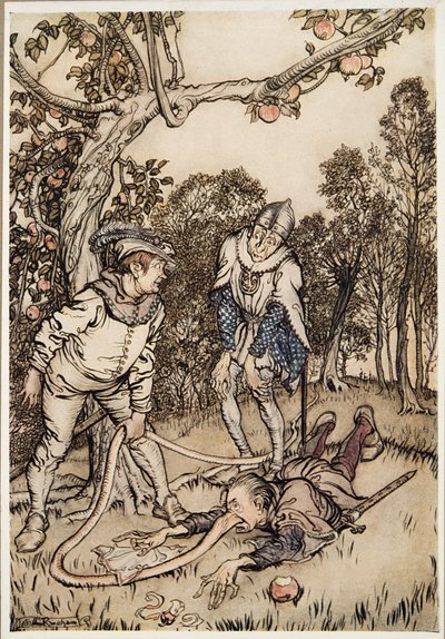 The Nose Tree, fra Little Brother & Little Sister and Other Tales av brødrene Grimm, pub.1917 av Arthur Rackham