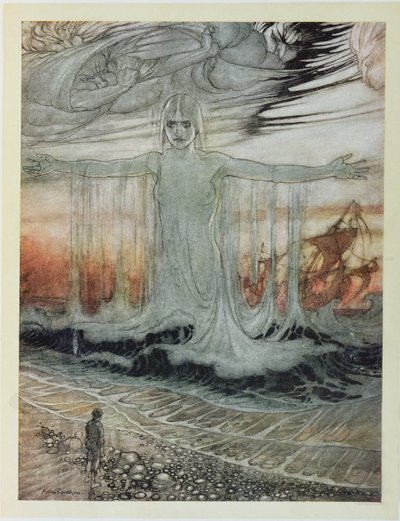The Shipwrecked Man and the Sea, illustrasjon fra 