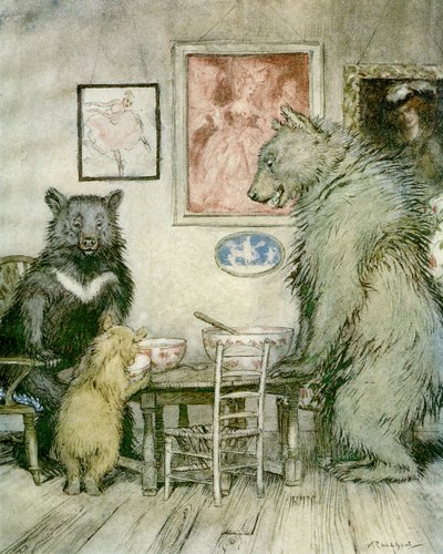The Three Bears av Arthur Rackham
