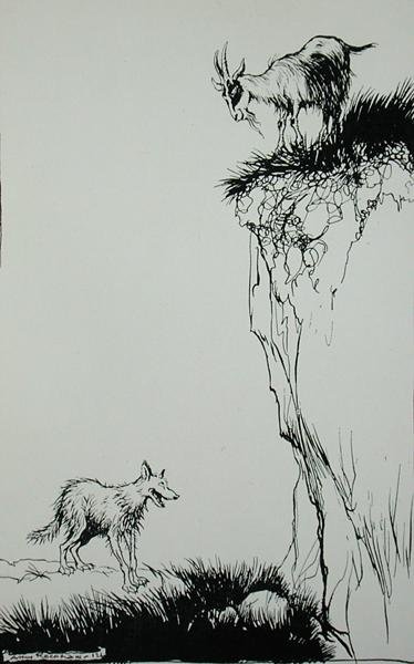 The Wolf and the Goat, illustrasjon fra 