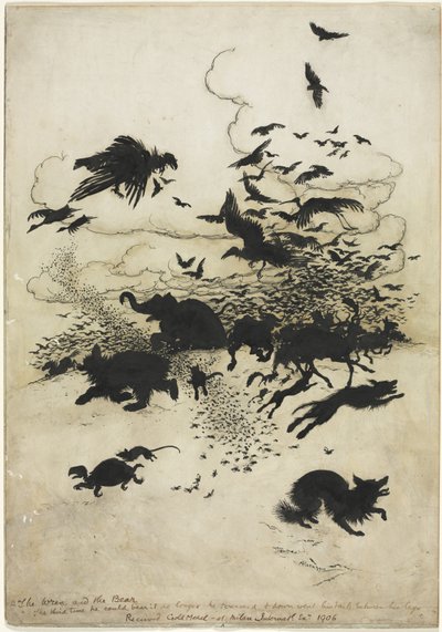 Wren og bjørnen av Arthur Rackham