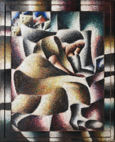 En kvinne som leser, 1920. av Arthur Segal
