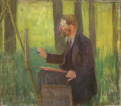 Thomas Herbst (1848-1915) på jobb av Arthur Siebelist