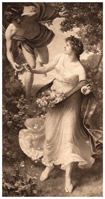 'Flora og Zephyr', 1903. av Arthur Trevethin Nowell