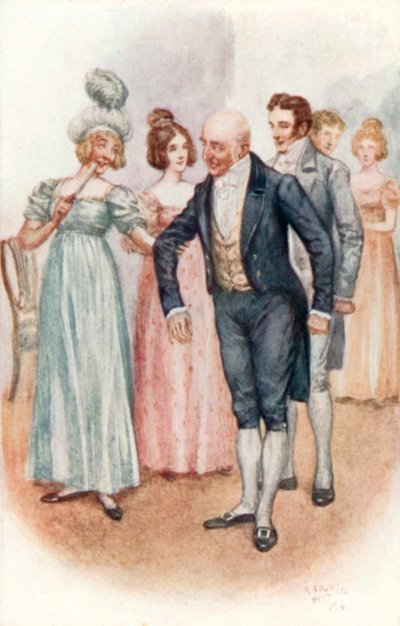Illustrasjon for Emma av Jane Austen av Arthur Wallis Mills