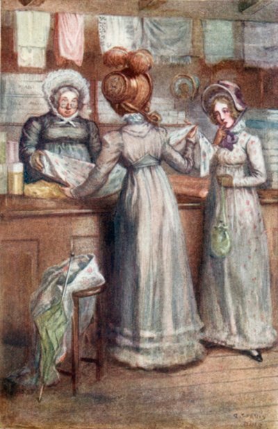 Illustrasjon for Emma av Jane Austen av Arthur Wallis Mills