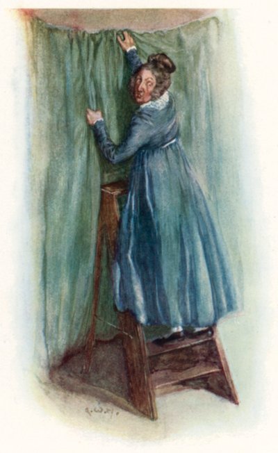 Illustrasjon for Northanger Abbey av Jane Austen av Arthur Wallis Mills