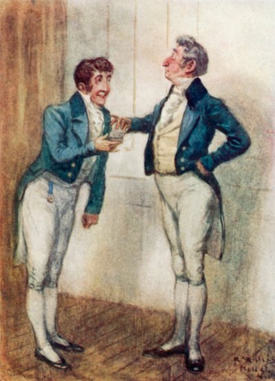 Illustrasjon for Persuasion av Jane Austen av Arthur Wallis Mills