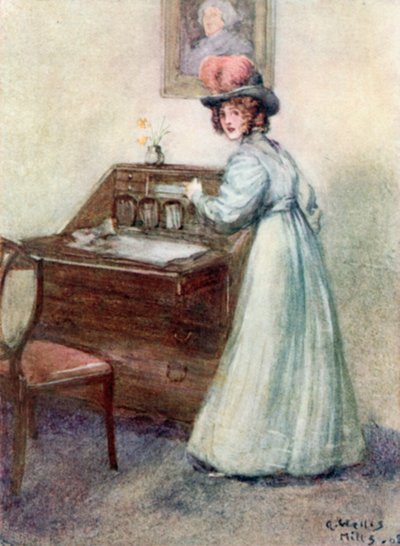 Illustrasjon for Persuasion av Jane Austen av Arthur Wallis Mills