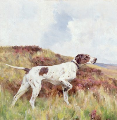 En peker (olje om bord) av Arthur Wardle