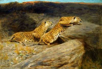 Deer Stalkers (olje på lerret) av Arthur Wardle