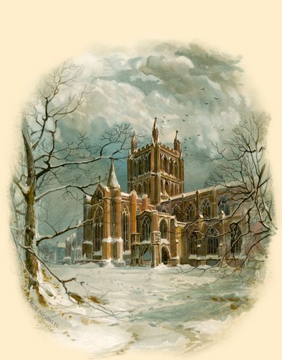 Hereford katedral, nordvest av Arthur Wilde Parsons