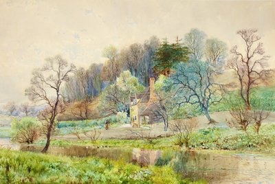 A Forest Farm, Horsham, Sussex, ca. 1880-1900 av Arthur Willett