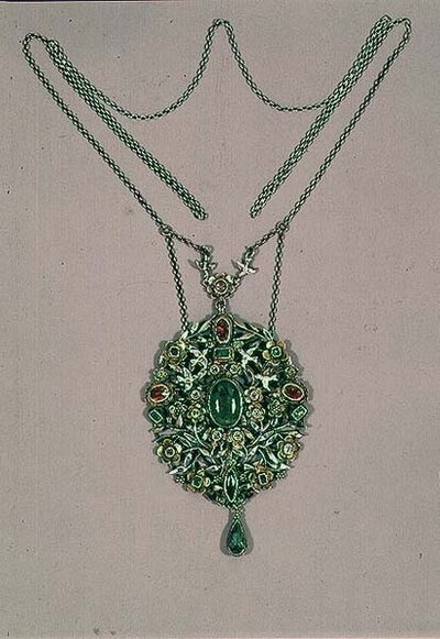 Anheng og kjede, sent på 1800-tallet tidlig på 1900-tallet (sølv) av Arthur and Gaskin Gaskin
