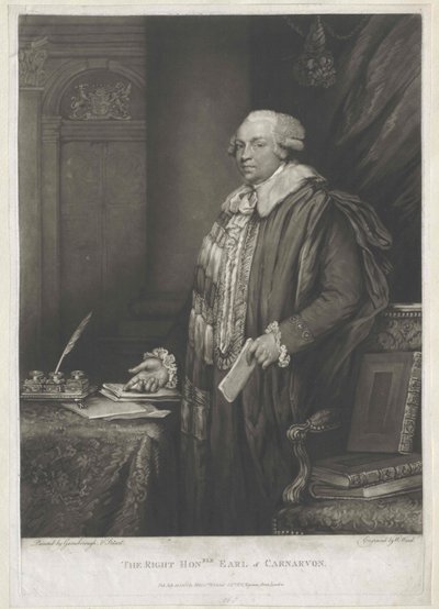 1. jarl av Carnavon Herbert av Artist Unknown