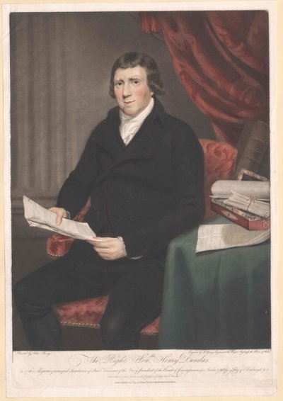 1. viscount Melville Dundas av Artist Unknown
