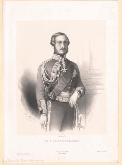 Albert, prinsgemal av England, hertug av Sachsen, prins av Sachsen-Coburg-Gotha av Artist Unknown