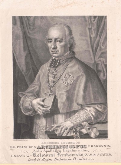 Aloysius Joseph-greve Kolovrat Krakowski av Artist Unknown