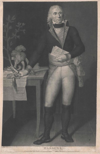 André Duke of Rivoli Prins av Essling Massena av Artist Unknown