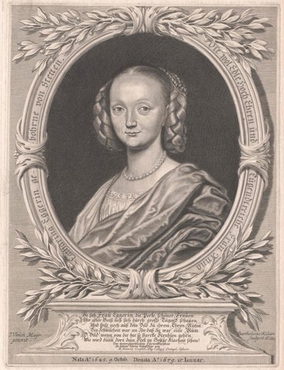 Anna Elisabeth von Stetten (trykk) av Artist Unknown