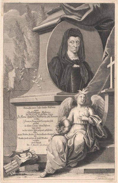 Anne Susanna Thomae (trykk) av Artist Unknown