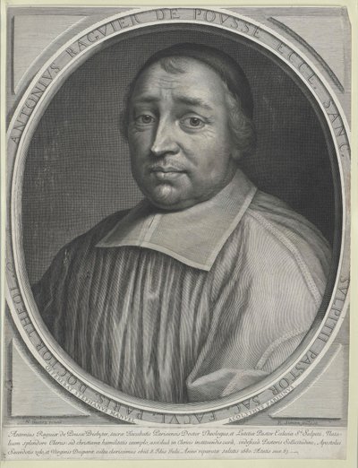 Antoine Raguier de Pouss00000000 (trykk) av Artist Unknown