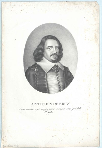 Antoine de Brun (trykk) av Artist Unknown