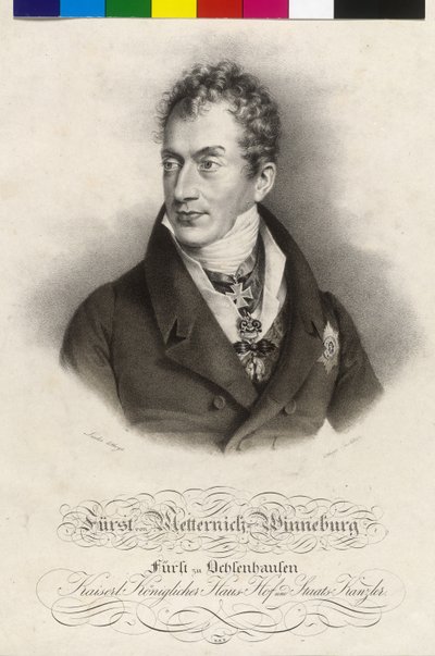 Clement Wenzel Lothar, greve av Metternich-Winneburg av Artist Unknown