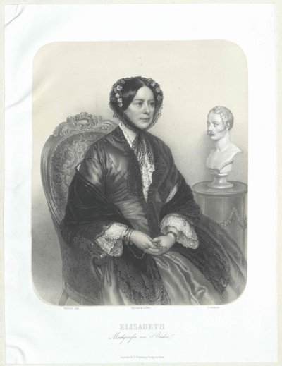 Hertuginne av Württemberg Elisabeth av Artist Unknown