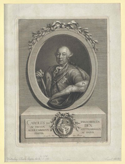 Hertug av Württemberg Karl II Eugen av Artist Unknown
