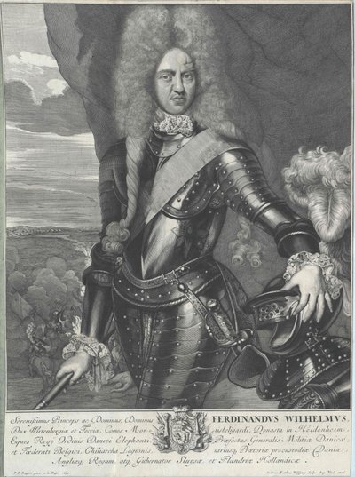 Hertug av Württemberg Ferdinand Wilhelm av Artist Unknown