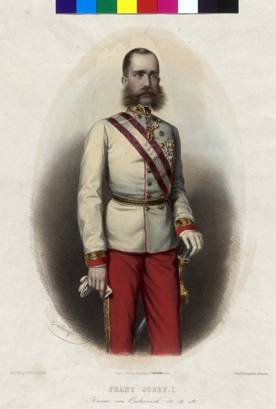 Østerrikes keiser Franz Josef I av Artist Unknown