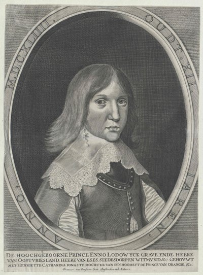 Enno Ludwig, greve av Øst-Friesland av Artist Unknown