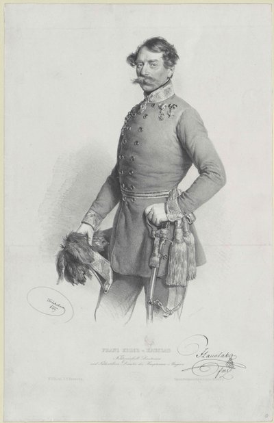 Franz ridder Hauslab av Artist Unknown