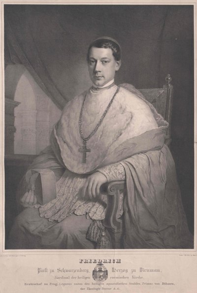 Fredrik greve Schwarzenberg-Krumau av Artist Unknown